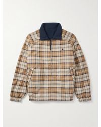 Carhartt - Reversible Checked Shell And Fleece Bomber Jacket - Lyst