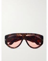 Tom Ford - Bronson D-Frame Tortoiseshell Acetate Sunglasses - Lyst