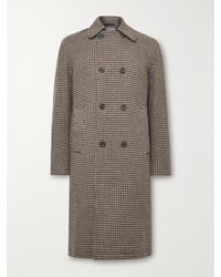 Oliver Spencer - Big Double-Breasted Houndstooth Wool Coat - Lyst