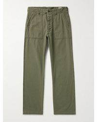 Orslow - Fatigue Straight-leg Cotton-sateen Trousers - Lyst