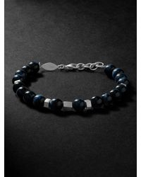 Jacquie Aiche - Sterling Silver Obsidian Beaded Bracelet - Lyst
