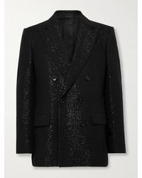 Tom Ford - Double-breasted Sequined Wool-blend Suit Jacket - Lyst