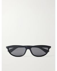Bottega Veneta - Slim Ribbon Square-Frame Recycled Acetate Sunglasses - Lyst