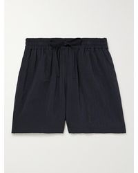 LE17SEPTEMBRE - Novis Wide-leg Crinkled-taffeta Drawstring Shorts - Lyst