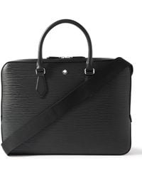 Montblanc - Meisterstück 4810 Textured-leather Briefcase - Lyst