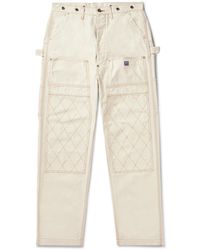 Kapital - Lumber Tapered Embroidered Cotton-canvas Cargo Trousers - Lyst