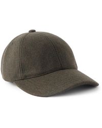 A.P.C. - Charlie Logo-embroidered Wool-blend Baseball Cap - Lyst