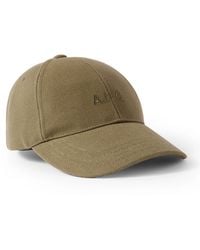 A.P.C. - Charlie Logo-Embroidered Cotton-Blend Canvas Baseball Cap - Lyst