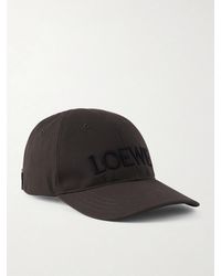 Loewe - Louis Wain Futurist Cat Leather-Trimmed Appliquéd Embroidered Cotton-Canvas Baseball Cap - Lyst