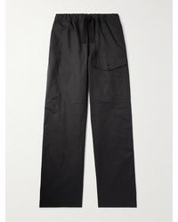 Dries Van Noten - Wide-Leg Cotton-Twill Drawstring Cargo Trousers - Lyst