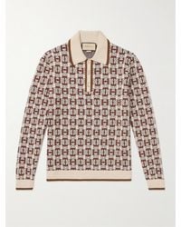 Gucci - Pullover aus Jacquard-Strick aus einer Mischung aus Baumwolle - Lyst