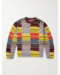 The Elder Statesman - Scrap Patchwork Cotton-Blend Sweater - Lyst