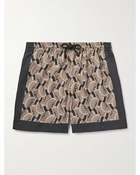 Dries Van Noten - Straight-leg Mid-length Printed Swim Shorts - Lyst