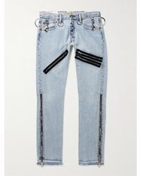 GALLERY DEPT. - Weapon World Slim-fit Straight-leg Embellished Distressed Jeans - Lyst
