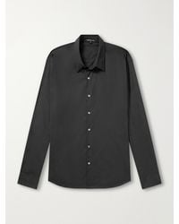 James Perse - Stretch Cotton-Blend Poplin Shirt - Lyst