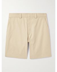 Gucci - Straight-leg Webbing-trimmed Cotton-twill Shorts - Lyst