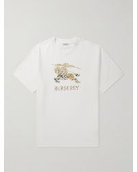 Burberry - Logo-Print Cotton-Jersey T-Shirt - Lyst