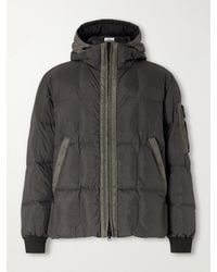 Stone Island - Logo-Appliquéd Padded Quilted Garment-Dyed Crinkle Reps Ny Shell Down Jacket - Lyst