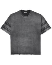 John Elliott - Rush Practice Striped Cotton-jersey T-shirt - Lyst