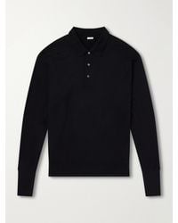 A.PRESSE - Wool Polo Shirt - Lyst