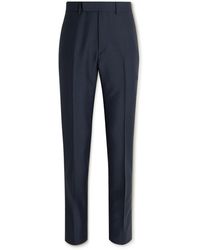 Kingsman - Straight-leg Checked Mohair And Wool-blend Suit Trousers - Lyst