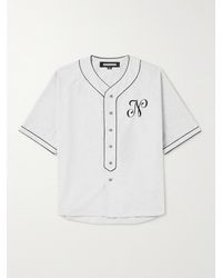 Neighborhood - Camicia oversize in jersey di cotone con logo ricamato - Lyst