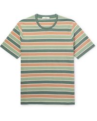 MR P. - Striped Cotton-jersey T-shirt - Lyst