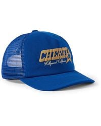 CHERRY LA - Hollywood Logo-Print Mesh And Canvas Trucker Cap - Lyst