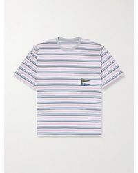 Kapital - Logo-Appliquéd Striped Cotton-Jersey T-Shirt - Lyst