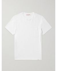 Orlebar Brown - T-shirt in jersey di cotone fiammato Classic - Lyst