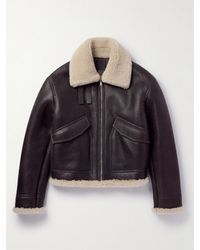Givenchy - Shearling-lined Leather Jacket - Lyst