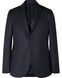Officine Generale - 375 Pinstriped Wool-twill Suit Jacket - Lyst