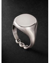 Hoorsenbuhs - Anello a sigillo in argento sterling - Lyst