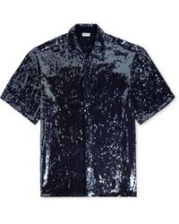 Dries Van Noten - Sequinned Satin Shirt - Lyst
