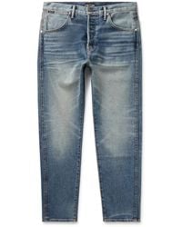 Tom Ford - Slim-fit Garment-washed Selvedge Jeans - Lyst
