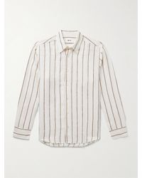 NN07 - Quinsy 5244 Striped Linen Shirt - Lyst
