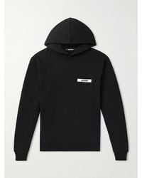 Jacquemus - Logo-appliquéd Cotton-jersey Hoodie - Lyst