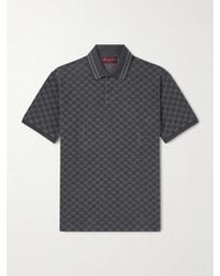 Gucci - Logo-Jacquard Cotton-Piqué Polo Shirt - Lyst