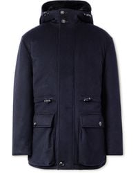 Loro Piana - Damiano Shearling-Lined Padded Storm System Cashmere-Felt Hooded Jacket - Lyst