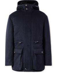 Loro Piana - Damiano Shearling-Lined Padded Storm System Cashmere-Felt Hooded Jacket - Lyst