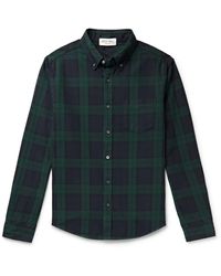 Alex Mill - Mill Button-down Collar Checked Cotton Shirt - Lyst