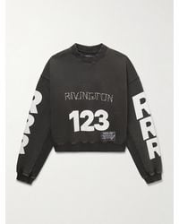 RRR123 - Cva Logo-Print Embroidered Cotton-Jersey Sweatshirt - Lyst