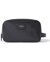 Mulberry - Heritage Leather-trimmed Recycled-shell Wash Bag - Lyst