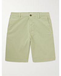 NN07 - Crown 1005 Straight-leg Organic Cotton-blend Twill Shorts - Lyst