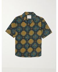 Kardo - Ronen Convertible-collar Printed Cotton Shirt - Lyst