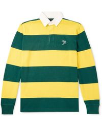 Polo Ralph Lauren - Logo-Embroidered Striped Cotton-Jersey Rugby Shirt - Lyst