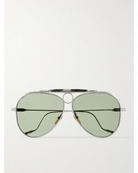Jacques Marie Mage - The Gonzo Foundation Duke Aviator-style Tortoiseshell Acetate And Silver-tone Sunglasses - Lyst