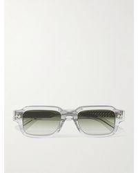 Bottega Veneta - Intrecciato Square-frame Recycled-acetate Sunglasses - Lyst