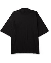 Rick Owens - Tommy Garment-dyed Cotton-jersey T-shirt - Lyst
