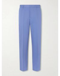Paul Smith - Straight-Leg Cotton, Linen And Lyocell-Blend Trousers - Lyst